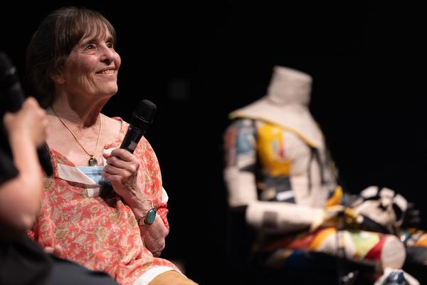 "the set, the double, the stand-in, the prop" - Jann Haworth im Gespräch mit Jo Applin (Österr. Ludwig-Stiftung @ mumok, 4.9.2025) Foto: eSeL.at - Lorenz Seidler