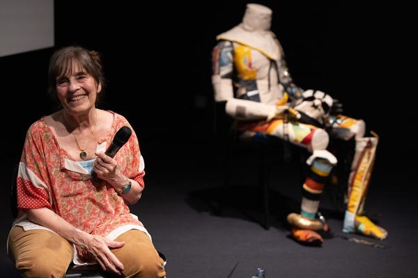 "the set, the double, the stand-in, the prop" - Jann Haworth im Gespräch mit Jo Applin (Österr. Ludwig-Stiftung @ mumok, 4.9.2025) Foto: eSeL.at - Lorenz Seidler