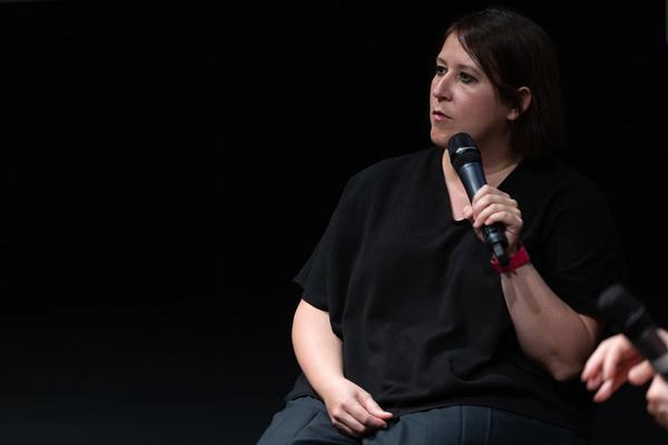 "the set, the double, the stand-in, the prop" - Jann Haworth im Gespräch mit Jo Applin (Österr. Ludwig-Stiftung @ mumok, 4.9.2025) Foto: eSeL.at - Lorenz Seidler
