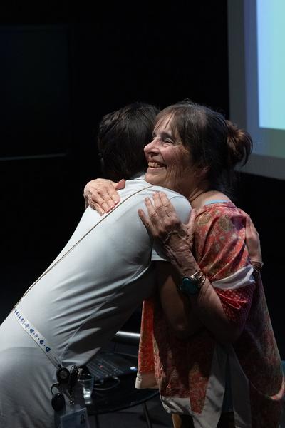 "the set, the double, the stand-in, the prop" - Jann Haworth im Gespräch mit Jo Applin (Österr. Ludwig-Stiftung @ mumok, 4.9.2025) Foto: eSeL.at - Lorenz Seidler
