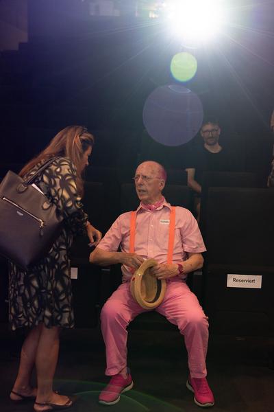 "the set, the double, the stand-in, the prop" - Jann Haworth im Gespräch mit Jo Applin (Österr. Ludwig-Stiftung @ mumok, 4.9.2025) Foto: eSeL.at - Lorenz Seidler