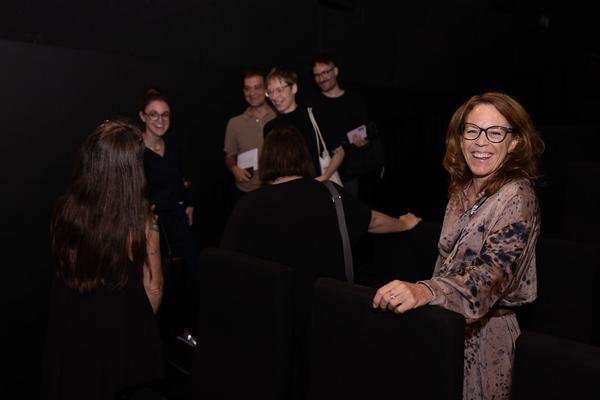 "the set, the double, the stand-in, the prop" - Jann Haworth im Gespräch mit Jo Applin (Österr. Ludwig-Stiftung @ mumok, 4.9.2025) Foto: eSeL.at - Lorenz Seidler