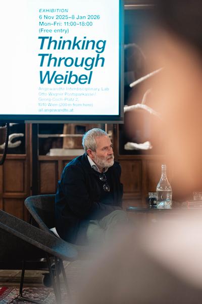 Talking through Weibel – Führung, Keynote &amp; Discussion (Angewandte Interdisciplinary Lab, 14.11.2025) Foto: eSeL.at - Robert Puteanu