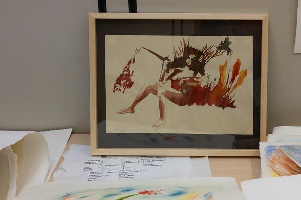 VIENNA ART WEEK 2025: Zahra Khorshidi @ Open Studio Days (WEST 1090, 8.11. &amp; 9.11.2025) Foto: eSeL.at - Lorenz Seidler