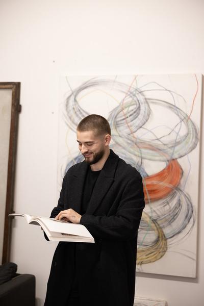 VIENNA ART WEEK 2025: Stylianos Schicho @ Open Studio Days (1070, 8.11. &amp; 9.11.2025) Foto: eSeL.at - Lorenz Seidler