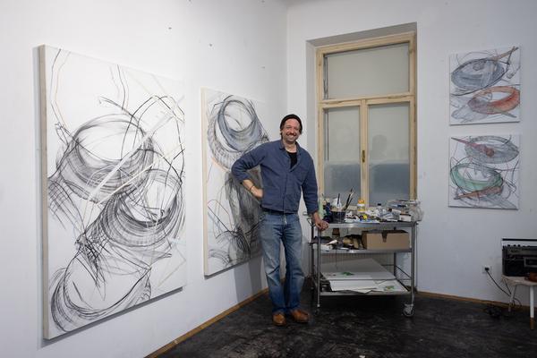 VIENNA ART WEEK 2025: Stylianos Schicho @ Open Studio Days (1070, 8.11. &amp; 9.11.2025) Foto: eSeL.at - Lorenz Seidler