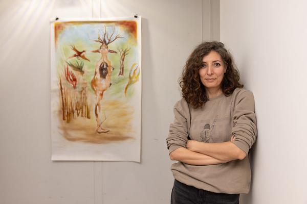 VIENNA ART WEEK 2025: Zahra Khorshidi @ Open Studio Days (WEST 1090, 8.11. &amp; 9.11.2025) Foto: eSeL.at - Lorenz Seidler