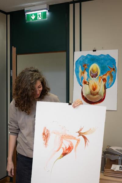 VIENNA ART WEEK 2025: Zahra Khorshidi @ Open Studio Days (WEST 1090, 8.11. &amp; 9.11.2025) Foto: eSeL.at - Lorenz Seidler