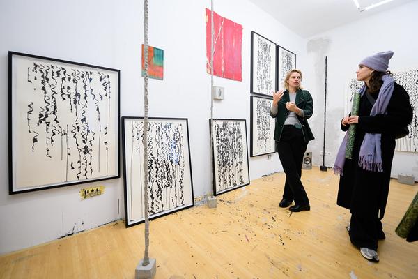 VIENNA ART WEEK 2025: Sofia Goscinski @ Open Studio Days (8.11. &amp; 9.11.2025) Foto: eSeL.at - Joanna Pianka