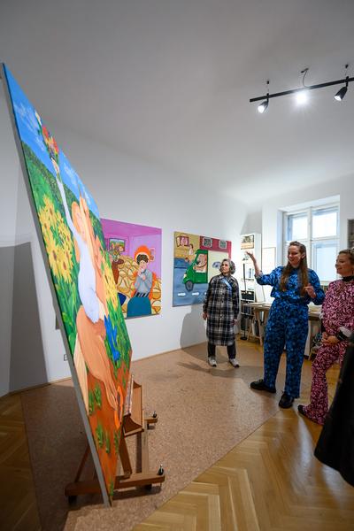 VIENNA ART WEEK 2025: Katharina Huemer @ Open Studio Days (8.11. &amp; 9.11.2025) Foto: eSeL.at - Joanna Pianka