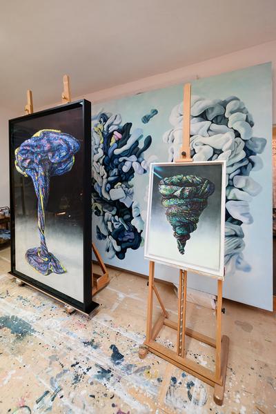 VIENNA ART WEEK 2025: Alina Kunitsyna @ Open Studio Days (8.11. &amp; 9.11.2025) Foto: eSeL.at - Joanna Pianka