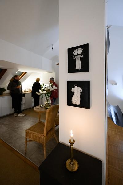 VIENNA ART WEEK 2025: Kathrin Hanga @ Open Studio Days (8.11. &amp; 9.11.2025) Foto: eSeL.at - Joanna Pianka