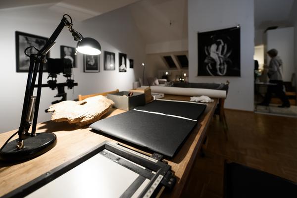 VIENNA ART WEEK 2025: Kathrin Hanga @ Open Studio Days (8.11. &amp; 9.11.2025) Foto: eSeL.at - Joanna Pianka