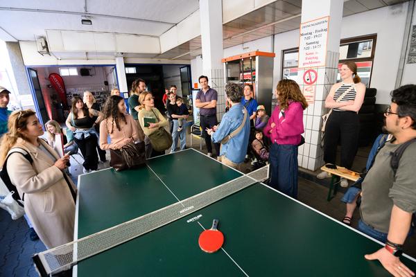 Creatives for Vienna – Making Spaces X Klima Biennale Wien: VIA TANKE (Tankstelle Johanna-Garage, 25.04.2026) Foto: Wirtschaftsagentur Wien / eSeL.at - Joanna Pianka