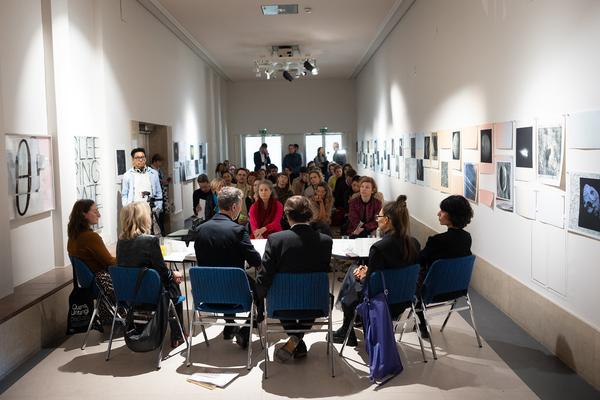 VIENNA ART WEEK 20025 Pressekonferenz (&quot;House of Learning Systems&quot; / Funkhaus, 6.11.2025) Foto: eSeL.at - Lorenz Seidler