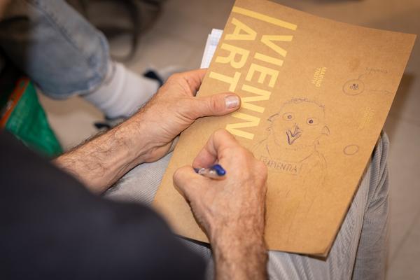 VIENNA ART WEEK 20025 Pressekonferenz (&quot;House of Learning Systems&quot; / Funkhaus, 6.11.2025) Foto: eSeL.at - Lorenz Seidler