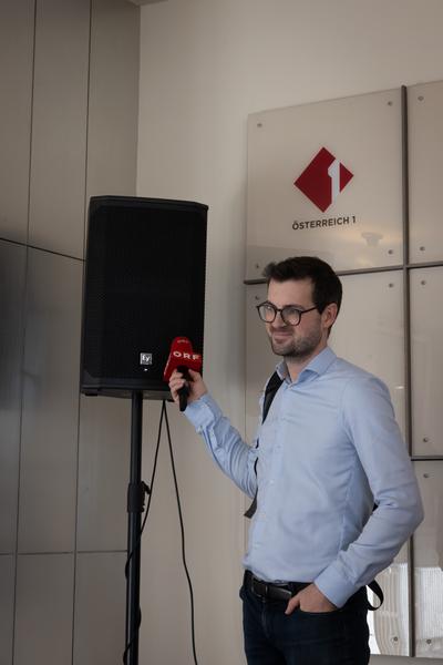 VIENNA ART WEEK 20025 Pressekonferenz (&quot;House of Learning Systems&quot; / Funkhaus, 6.11.2025) Foto: eSeL.at - Lorenz Seidler