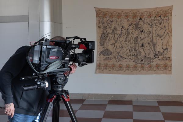 VIENNA ART WEEK 20025 Pressekonferenz (&quot;House of Learning Systems&quot; / Funkhaus, 6.11.2025) Foto: eSeL.at - Lorenz Seidler