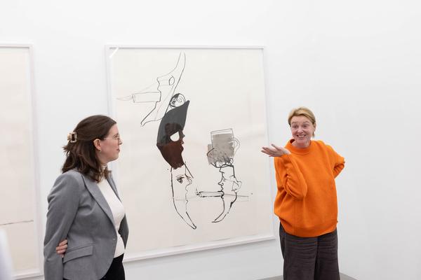 Tobias Pils - Meet the artist (Galerie Eva Presenhuber, 13.11.2025) Foto: eSeL.at - Lorenz Seidler