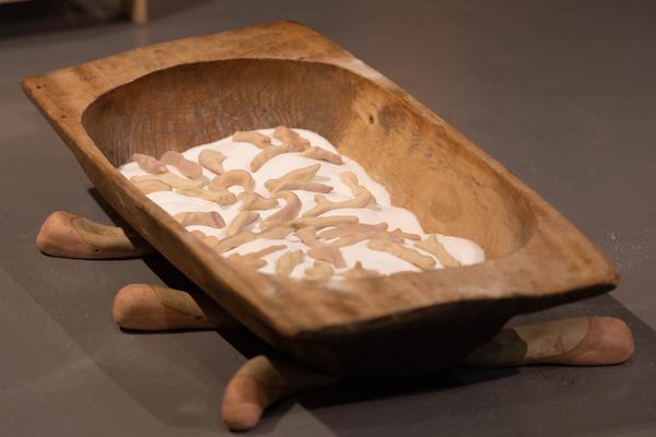 &quot;Licking Licking Stones&quot; Workshop mit Fuzzy Earth (Tekla Gedeon &amp; Sebastian Geschanes (Kunst Haus Wien, 14.11.2025) Foto: eSeL.at - Lorenz Seidler