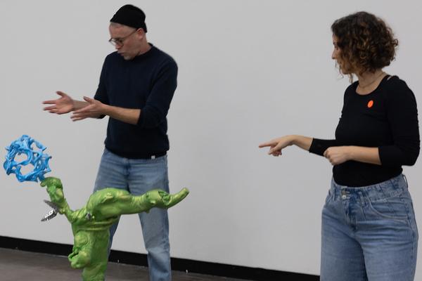 VIENNA ART WEEK für ALLE: Überblicksführung Gebärdensprache Guan Xiao &quot;Teenager&quot; (Kunsthalle Wien, 11.11.2025) Foto: eSeL.at - Lorenz Seidler