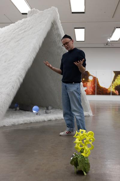 VIENNA ART WEEK für ALLE: Überblicksführung Gebärdensprache Guan Xiao "Teenager" (Kunsthalle Wien, 11.11.2025) Foto: eSeL.at - Lorenz Seidler
