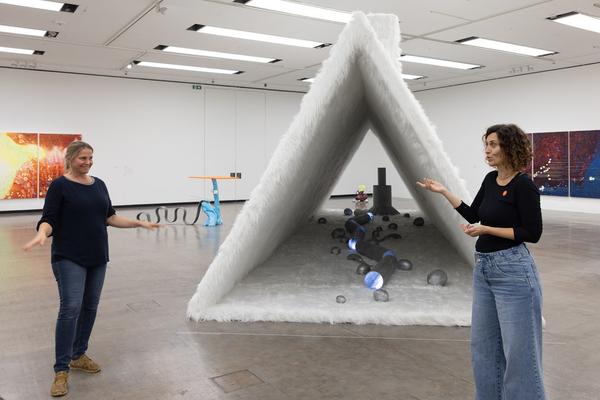 VIENNA ART WEEK für ALLE: Überblicksführung Gebärdensprache Guan Xiao "Teenager" (Kunsthalle Wien, 11.11.2025) Foto: eSeL.at - Lorenz Seidler