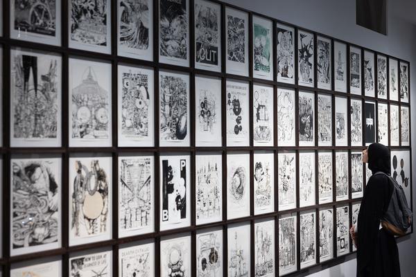 VIENNA ART WEEK Dialogführung Thomas Feuerstein &quot;METABOLICA&quot; (MQ Freiraum &amp; MQ Salon, 12.11.2025) Foto: eSeL.at - Lorenz Seidler