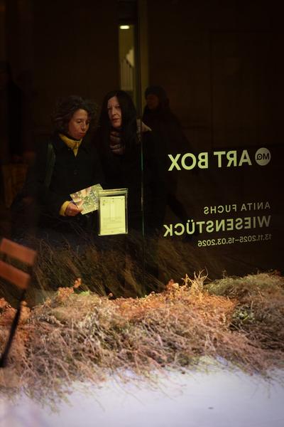 VIENNA ART WEEK Eröffnung Anita Fuchs &quot;Wiesenstück&quot; (MQ Art Box, 12.11.2025) Foto: eSeL.at - Lorenz Seidler