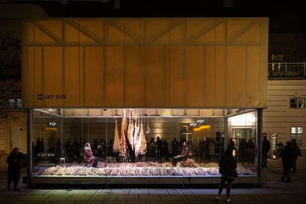 VIENNA ART WEEK Eröffnung Anita Fuchs &quot;Wiesenstück&quot; (MQ Art Box, 12.11.2025) Foto: eSeL.at - Lorenz Seidler