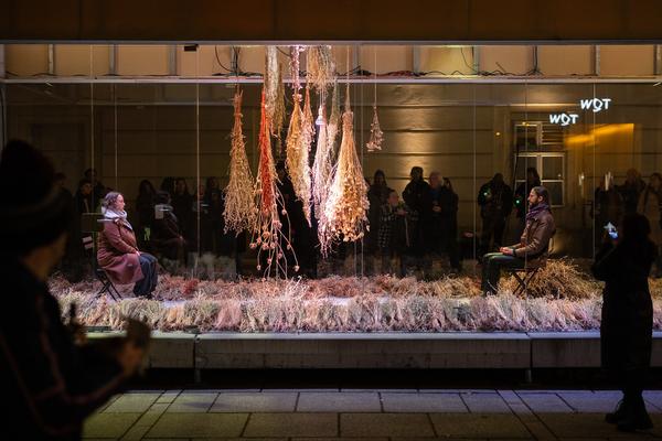 VIENNA ART WEEK Eröffnung Anita Fuchs &quot;Wiesenstück&quot; (MQ Art Box, 12.11.2025) Foto: eSeL.at - Lorenz Seidler