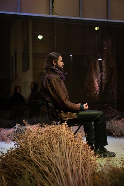 VIENNA ART WEEK Eröffnung Anita Fuchs &quot;Wiesenstück&quot; (MQ Art Box, 12.11.2025) Foto: eSeL.at - Lorenz Seidler