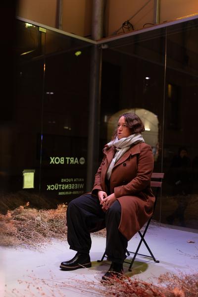 VIENNA ART WEEK Eröffnung Anita Fuchs &quot;Wiesenstück&quot; (MQ Art Box, 12.11.2025) Foto: eSeL.at - Lorenz Seidler