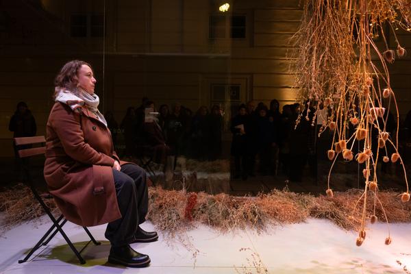 VIENNA ART WEEK Eröffnung Anita Fuchs &quot;Wiesenstück&quot; (MQ Art Box, 12.11.2025) Foto: eSeL.at - Lorenz Seidler