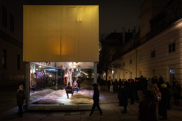 VIENNA ART WEEK Eröffnung Anita Fuchs &quot;Wiesenstück&quot; (MQ Art Box, 12.11.2025) Foto: eSeL.at - Lorenz Seidler