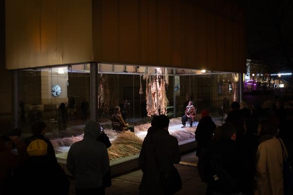 VIENNA ART WEEK Eröffnung Anita Fuchs &quot;Wiesenstück&quot; (MQ Art Box, 12.11.2025) Foto: eSeL.at - Lorenz Seidler