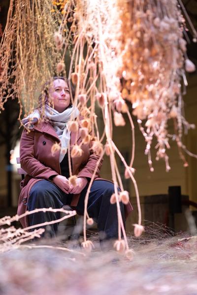 VIENNA ART WEEK Eröffnung Anita Fuchs &quot;Wiesenstück&quot; (MQ Art Box, 12.11.2025) Foto: eSeL.at - Lorenz Seidler