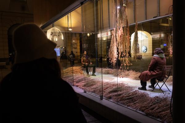 VIENNA ART WEEK Eröffnung Anita Fuchs &quot;Wiesenstück&quot; (MQ Art Box, 12.11.2025) Foto: eSeL.at - Lorenz Seidler