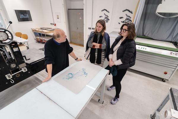 Angewandte Einblicke: die Klasse Jan Svenungsson – Zeichnung und Druckgrafik (Universität für angewandte Kunst, 11.11.2025) Foto: eSeL.at - Robert Puteanu