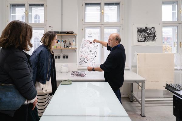 Angewandte Einblicke: die Klasse Jan Svenungsson – Zeichnung und Druckgrafik (Universität für angewandte Kunst, 11.11.2025) Foto: eSeL.at - Robert Puteanu