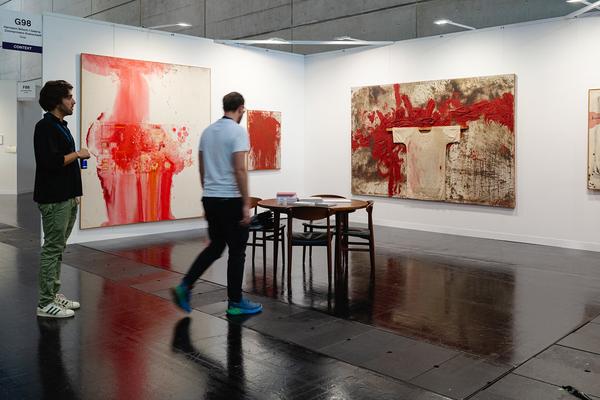 Hermann Nitsch / Galerie Zimmermann Kratochwill Graz(Vienna Contemporary, 10.09.2025) Foto: eSeL.at - Robert Puteanu
