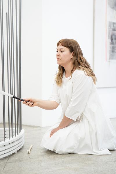 Participatory Sound Performance with Viktoria Morgenstern (Galerie3 Wien, 30.04.2026) Foto: eSeL.at - Robert Puteanu