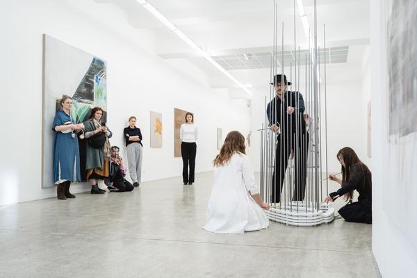 Participatory Sound Performance with Viktoria Morgenstern (Galerie3 Wien, 30.04.2026) Foto: eSeL.at - Robert Puteanu