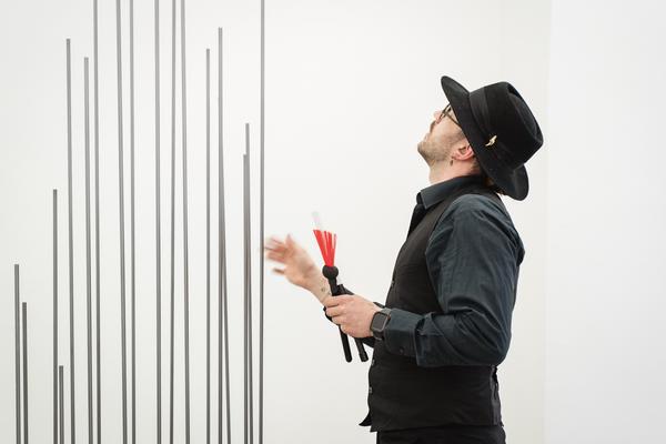 Participatory Sound Performance with Viktoria Morgenstern (Galerie3 Wien, 30.04.2026) Foto: eSeL.at - Robert Puteanu