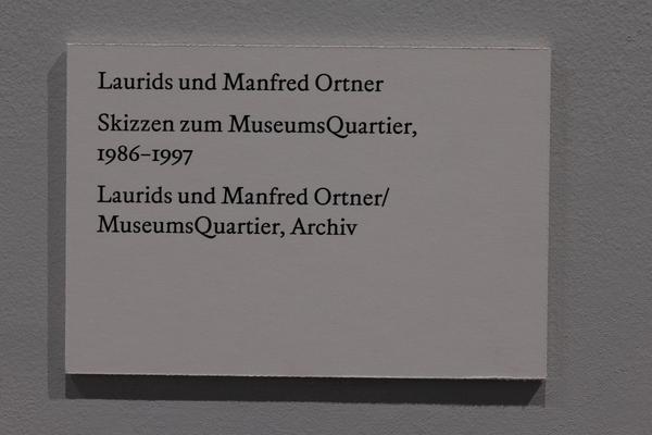 Vision und Widerstand. Wie das MuseumsQuartier Wien veränderte (MQ Freiraum &amp; Salon, 30.6.2026 - 25.1.2027) Foto: eSeL.at - Lorenz Seidler