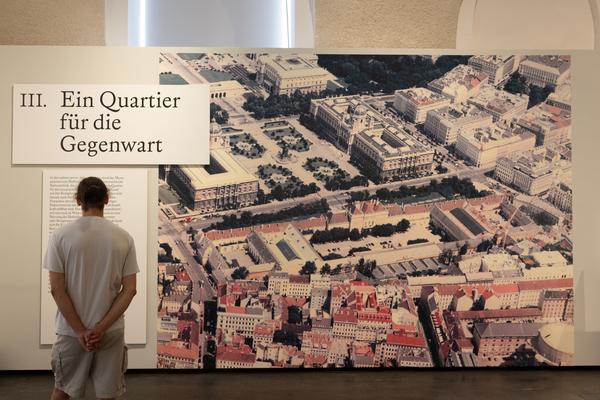 Vision und Widerstand. Wie das MuseumsQuartier Wien veränderte (MQ Freiraum &amp; Salon, 30.6.2026 - 25.1.2027) Foto: eSeL.at - Lorenz Seidler