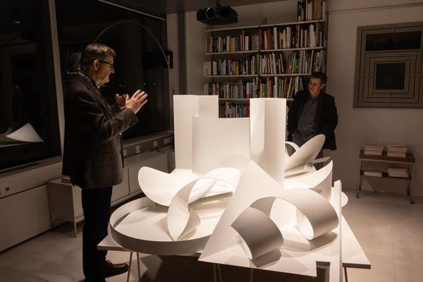 Präsentation: "Wallpaper #8" Tolia Astakhishvili und Klaus Scherübel //  "Stromkilometer 1943,9" - Sofie Thorsen // "Liaison" - Liesl Raff (evn Sammlung , 10.2.2026) Foto: eSeL.at - Lorenz Seidler