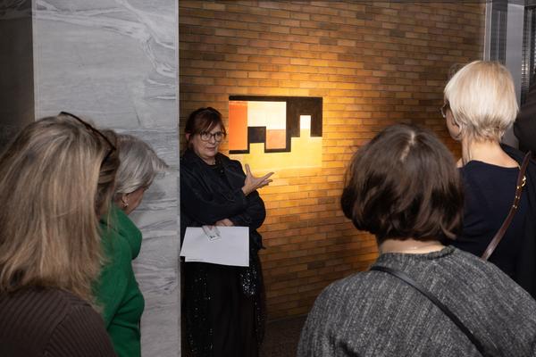 Präsentation: "Wallpaper #8" Tolia Astakhishvili und Klaus Scherübel //  "Stromkilometer 1943,9" - Sofie Thorsen // "Liaison" - Liesl Raff (evn Sammlung , 10.2.2026) Foto: eSeL.at - Lorenz Seidler