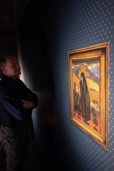 Präsentation: "Wallpaper #8" Tolia Astakhishvili und Klaus Scherübel //  "Stromkilometer 1943,9" - Sofie Thorsen // "Liaison" - Liesl Raff (evn Sammlung , 10.2.2026) Foto: eSeL.at - Lorenz Seidler