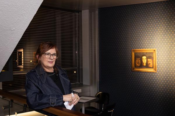 Präsentation: "Wallpaper #8" Tolia Astakhishvili und Klaus Scherübel //  "Stromkilometer 1943,9" - Sofie Thorsen // "Liaison" - Liesl Raff (evn Sammlung , 10.2.2026) Foto: eSeL.at - Lorenz Seidler